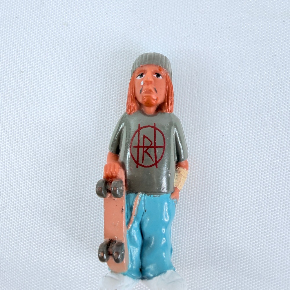 Homies Series 4 Hard Rock Skateboarder Figure Vintage Toy Grey Blue